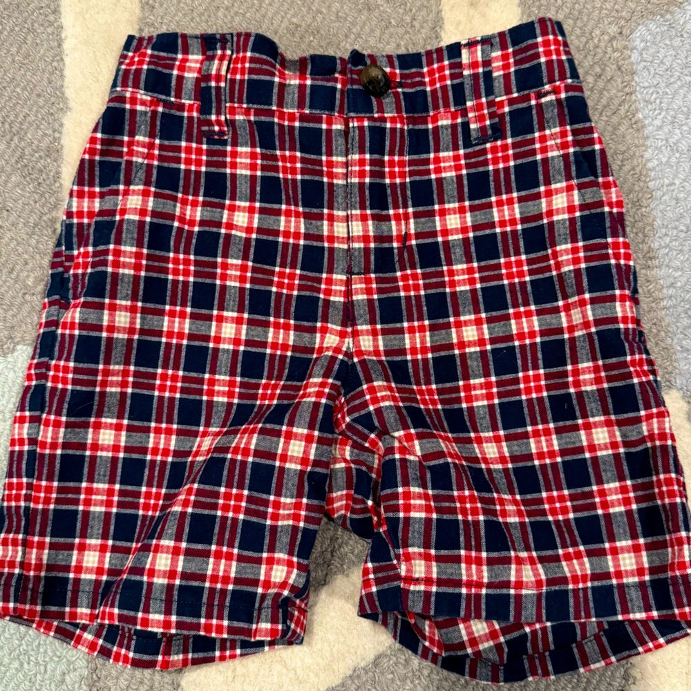 Janie and Jack plaid shorts